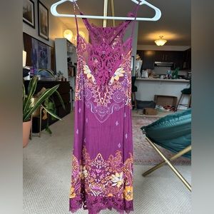 Free People Purple Size Small mini dress with lace details
